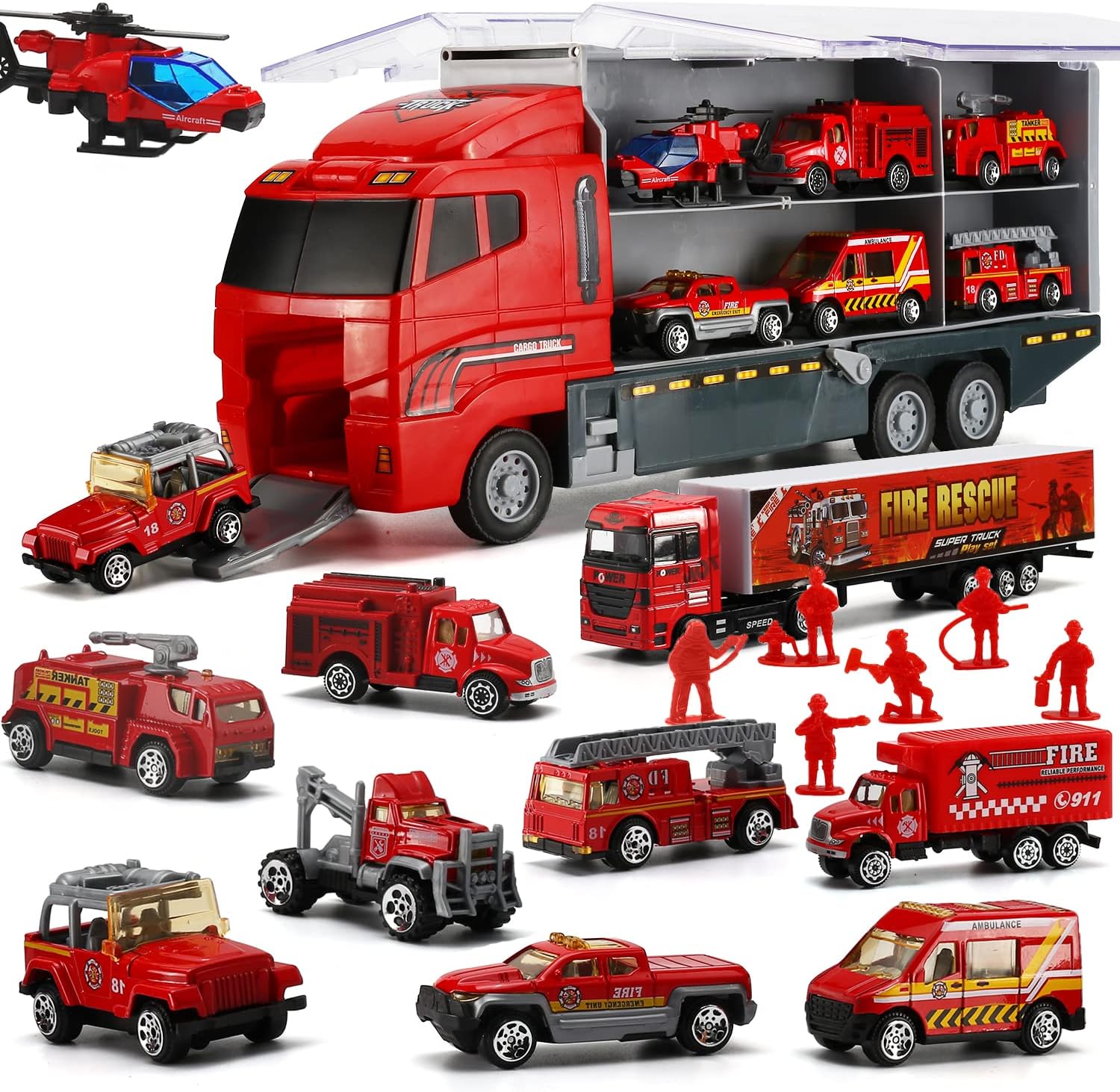 SWUNXION 19-in-1 brandweerautoset